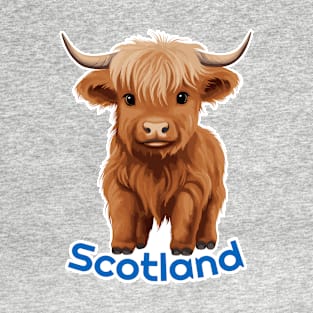 Cute Highland Cow Design T-Shirt